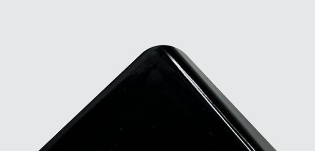 Surface Finish with smooth black painting finish.